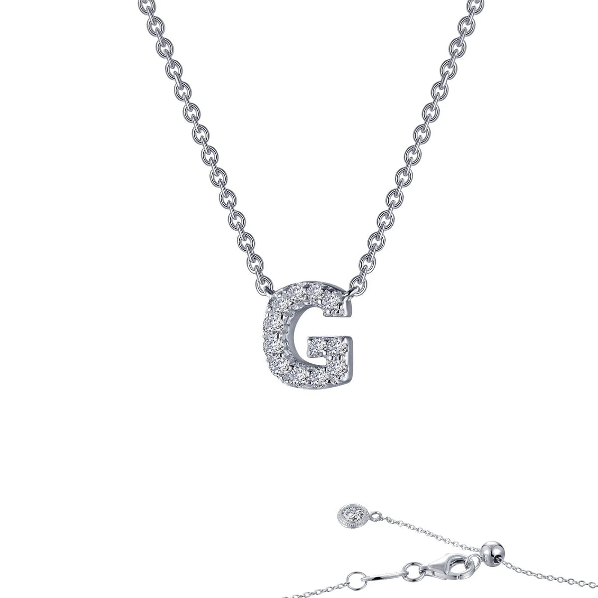 Initial Letter Pendant Necklace A-Z