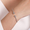14K White Gold Bujukan Diamonds Split Bangle by Gabriel& Co.