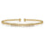 14K Yellow Gold Bujukan Bead Diamond Bangle