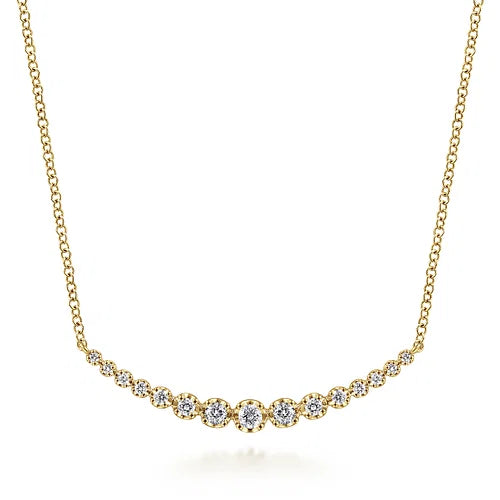 14K Yellow Gold Diamond "LUSSO" Necklace