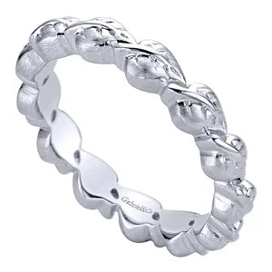 925 Sterling Silver Leaf Stackable Ladies Ring