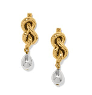 Interlok Single Knot Drop Earrings