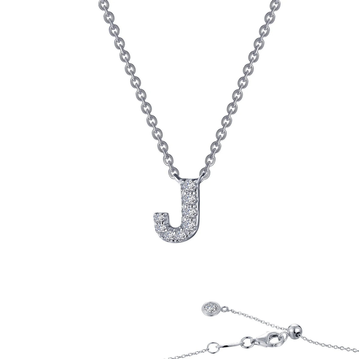 Initial Letter Pendant Necklace A-Z