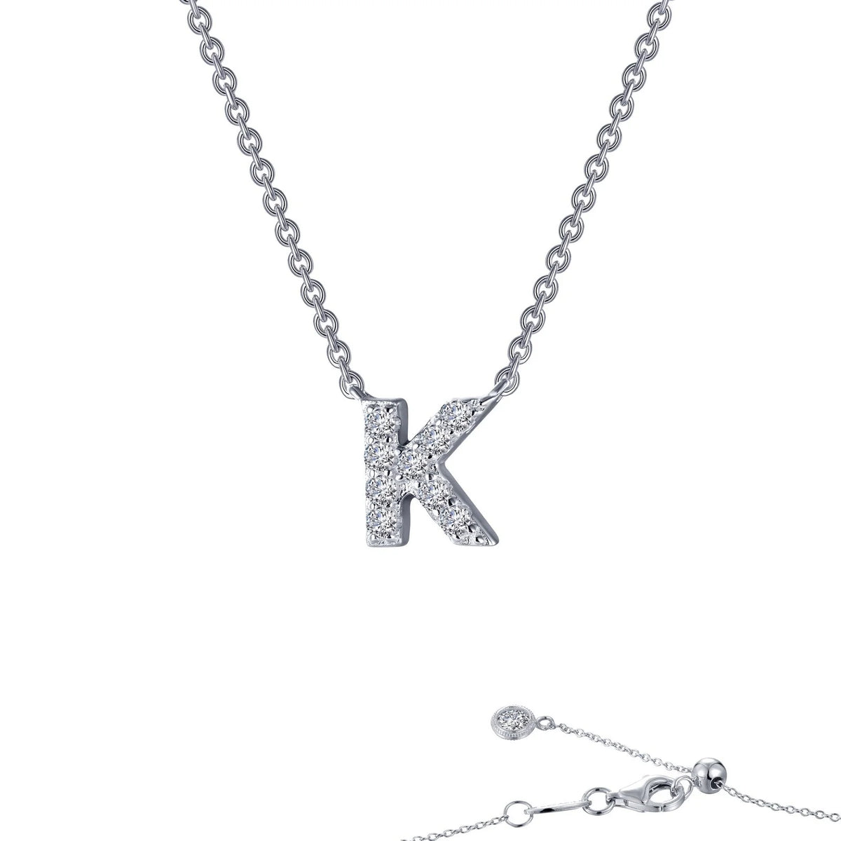 Initial Letter Pendant Necklace A-Z