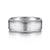 14K White Gold 8mm - Men's Wedding Band in Satin Finish