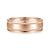 14K Rose Gold 7mm - Men's Wedding Band in Satin Finish