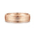 14K Rose Gold 6mm - Men's Wedding Band in Sandblast Finish