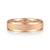 14K Rose Gold 6mm Mens Wedding Band in Satin Finish