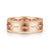 14K Rose Gold 8mm Mens Wedding Band in Satin Finish