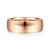 14K Rose Gold 8mm Mens Wedding Band in High Polished Finish