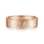 14K Rose Gold 6mm - Men's Wedding Band in Hammered Finish