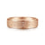 14K Rose Gold 6mm - Men's Wedding Band in Horizontal Brush Finish