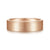 14K Rose Gold 6mm - Flat Men's Wedding Band in Satin Finish