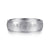 14K White Gold 6mm - Men's Wedding Band in Diamond Brush Finish