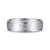 14K White Gold 6mm - Beveled Edge Men's Wedding Band in Satin Finish