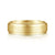 14K Yellow Gold 6mm - Beveled Edge Satin Finish Men's Wedding Band