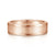 14K Rose Gold 6mm - Men's Wedding Band in Satin Finish