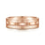 14K Rose Gold 6mm - Interwoven Men's Wedding Band in Brushed and Satin Finish