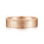 14K Rose Gold 6mm - Brushed Finish Men's Wedding Band