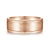 14K Rose Gold 8mm - Men's Wedding Band in Satin Finish