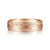 14K Rose Gold 6mm - Brushed Diamond Cut Men's Wedding Band