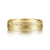 14K Yellow Gold 6mm - Brushed Diamond Cut Men's Wedding Band