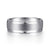 14K White Gold 7mm - Men's Wedding Band in Satin Finish