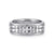 14K White Gold 7mm - Men's Wedding Band High Polish Finish in High Polished Finish