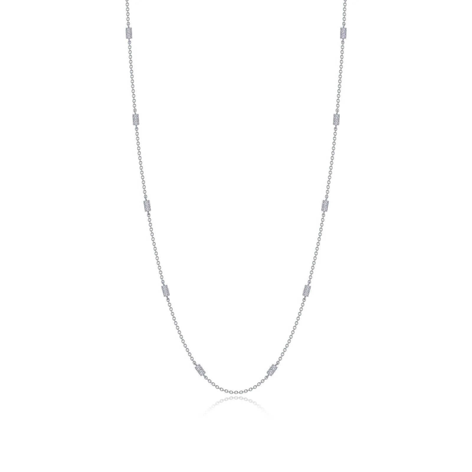 0.6 CTW Adjustable Station Necklace