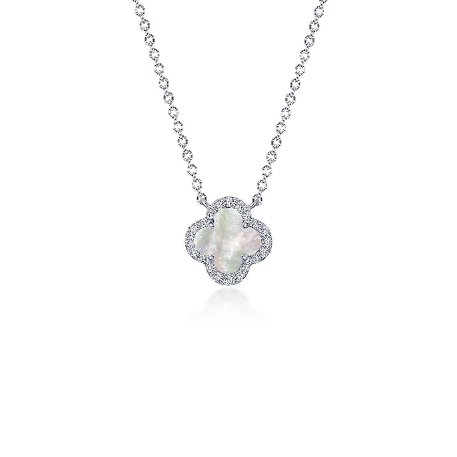 0.49 CTW Halo Necklace