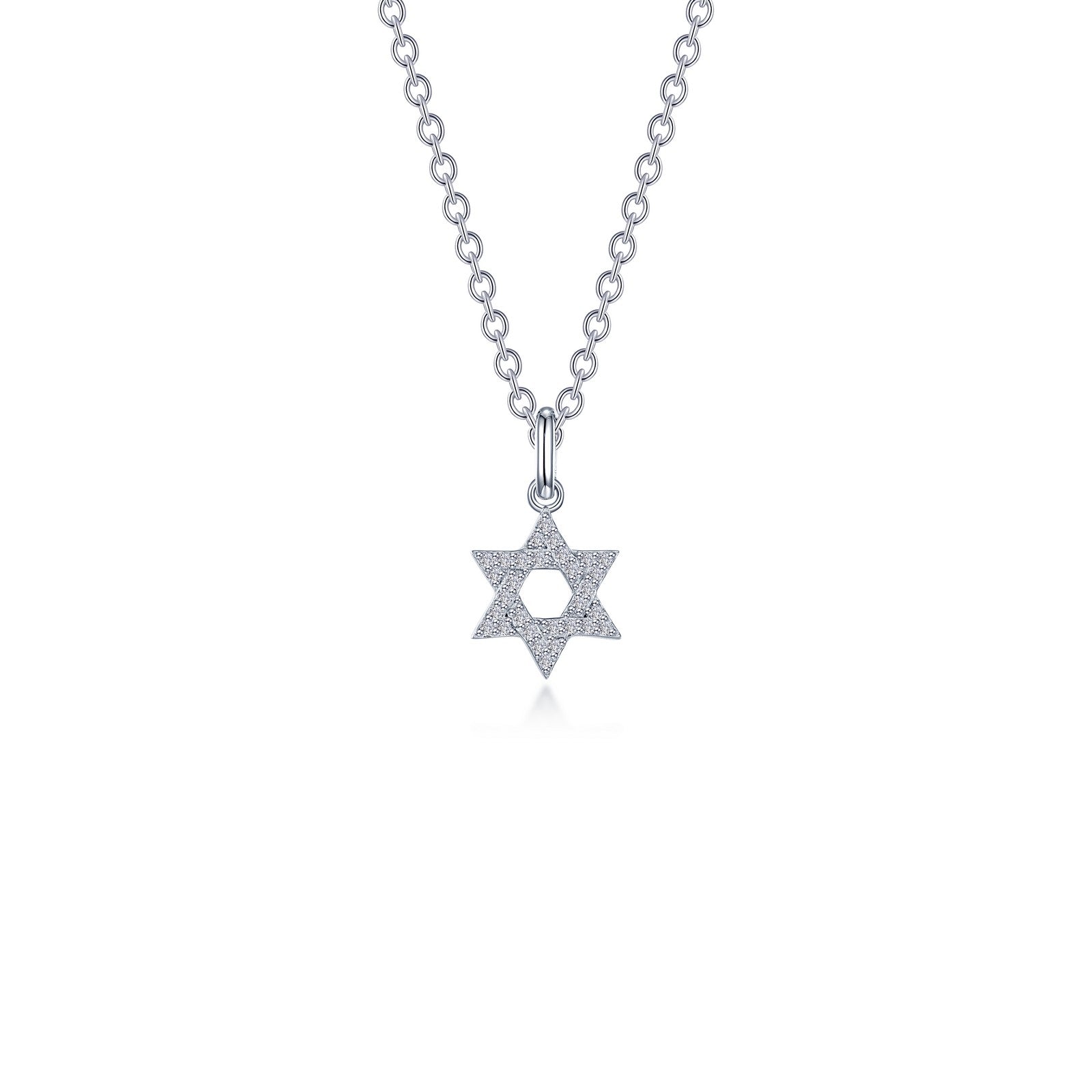 0.55 CTW Star of David Necklace