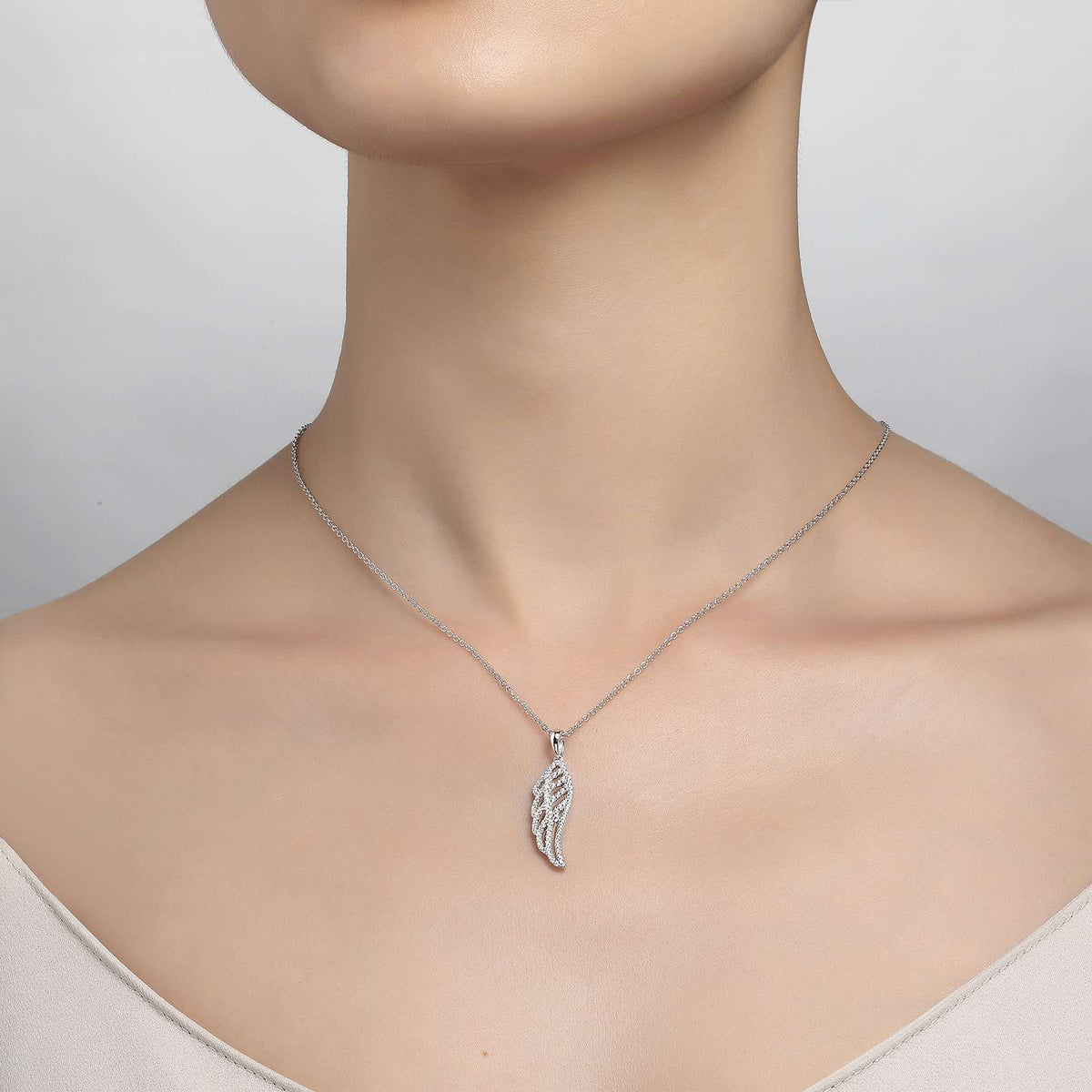 Angel Wing Pendant Necklace