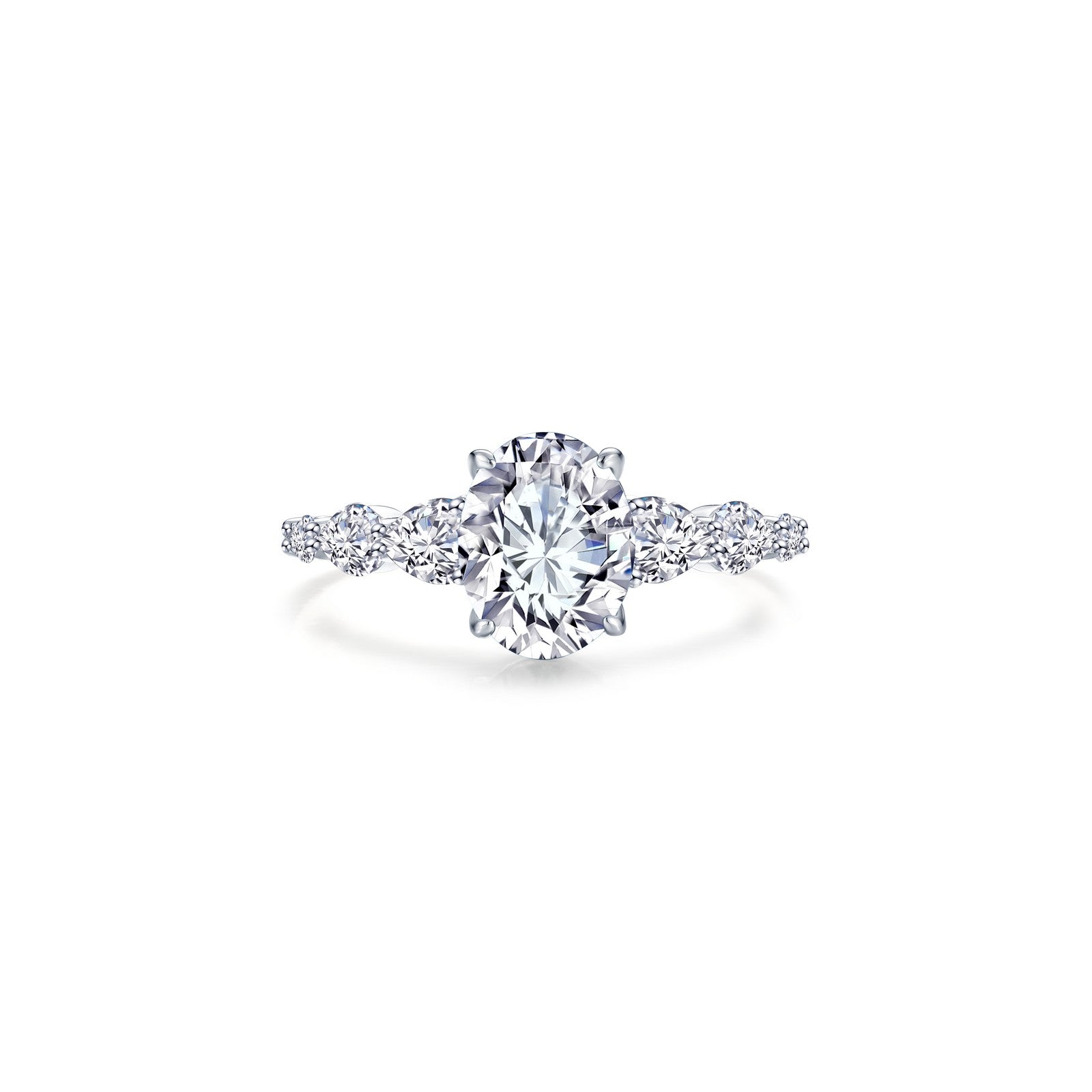 3.66 CTW Oval Solitaire Ring