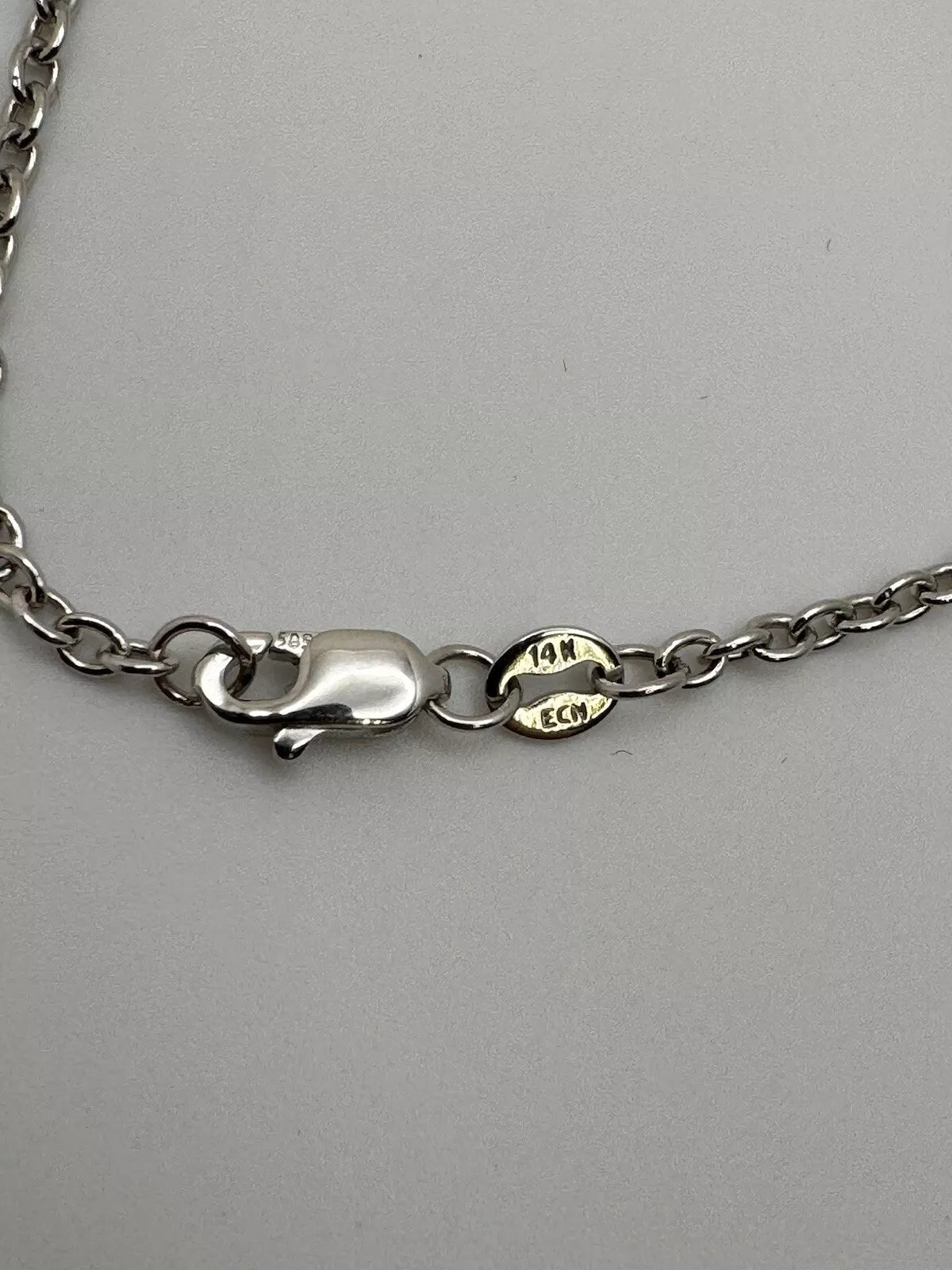 14k White Gold Diamond Heart Pendant With Rubies