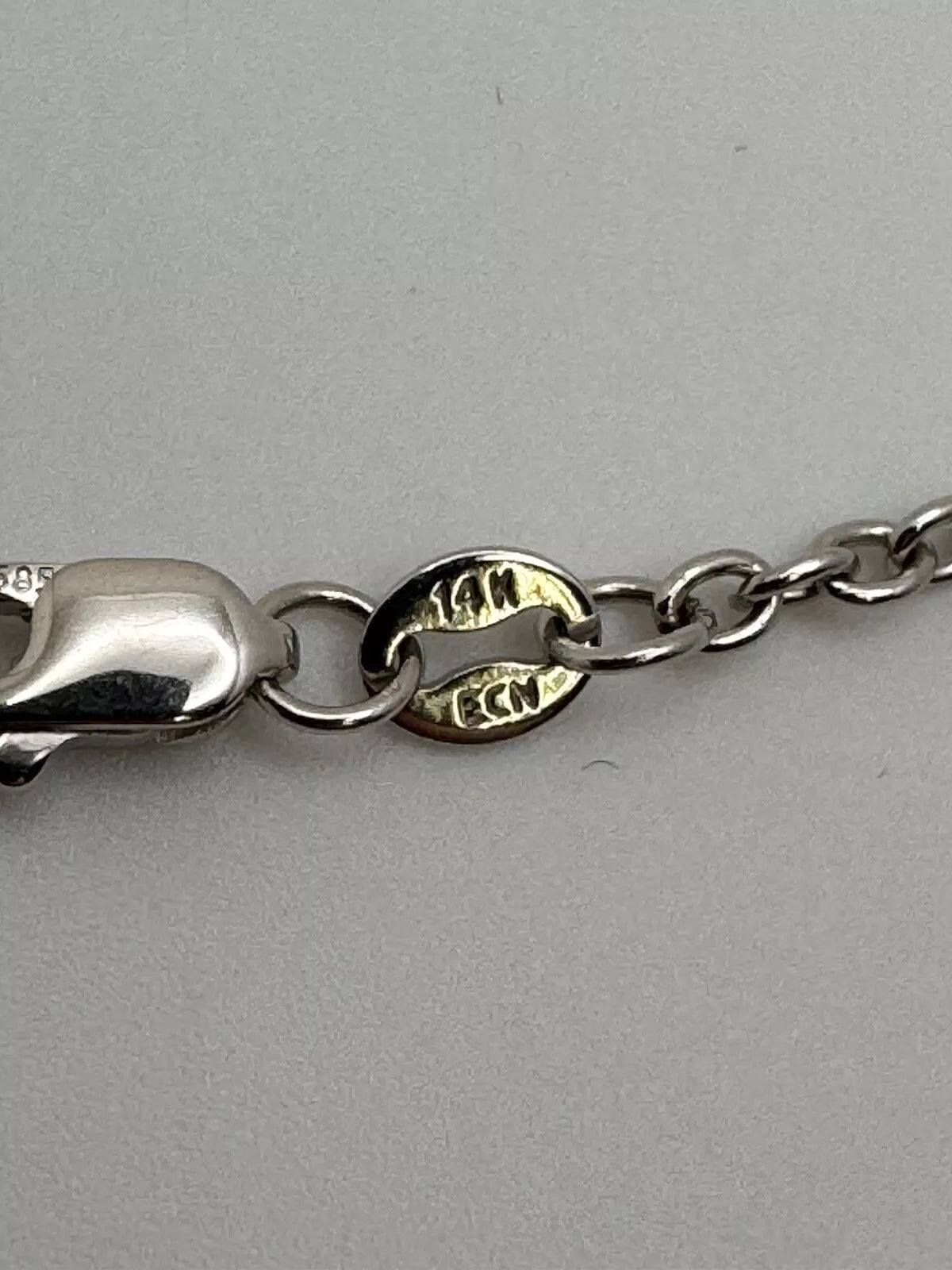 14k White Gold Diamond Heart Pendant With Rubies