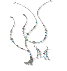 Contempo Color Gems Tassel Necklace by Brighton