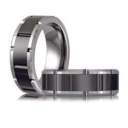 MENS 8MM TUNGSTEN BAND