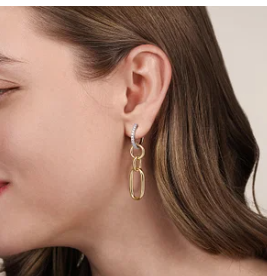 14k earrrings &amp; diamond