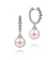 925 Sterling Silver Bujukan Pearls Drop Huggie Earrings