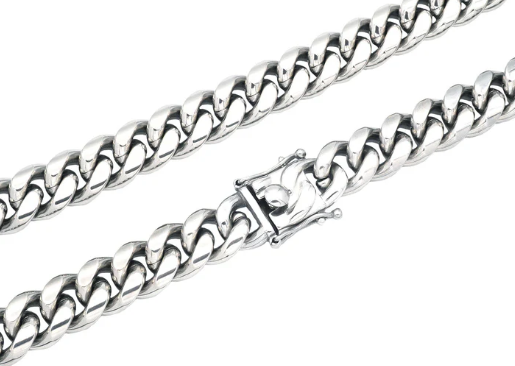 Men&#39;s 14mm Stainless Steel Cuban Link Chain