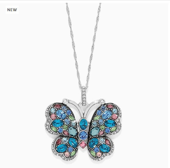 Trust Your Journey Reversible Butterfly Necklace