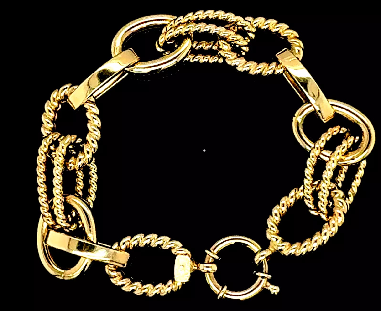 14k Yellow Gold Oval Link Bracelet 6 Grams