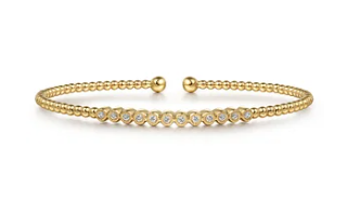 Diamond Bar Bracelet 14kt yellow by Gabriel&amp; Co.