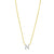 14K Mini Diamond N Initial