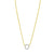 14K Mini Diamond O Initial