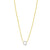 14K Mini Diamond Q Initial