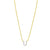 14K Mini Diamond U Initial