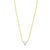 14K Mini Diamond V Initial
