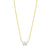 14K Mini Diamond W Initial