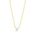 14K Mini Diamond X Initial